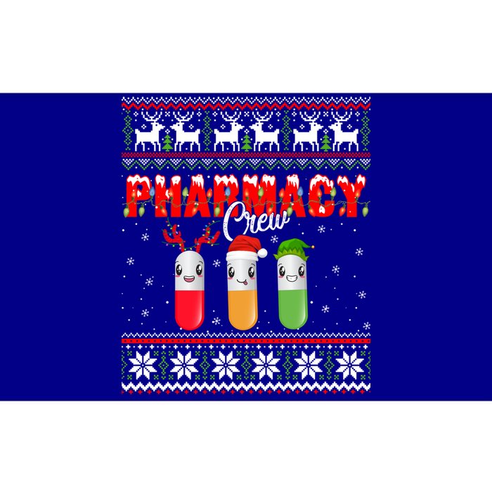 Funny Pharmacy Crew Funny Pills Merry Christmas Ugly Sweater Cute Gift Bumper Sticker