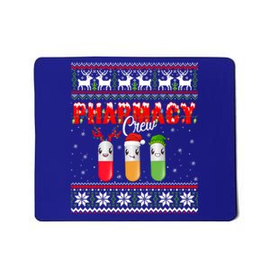 Funny Pharmacy Crew Funny Pills Merry Christmas Ugly Sweater Cute Gift Mousepad