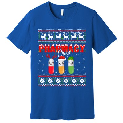 Funny Pharmacy Crew Funny Pills Merry Christmas Ugly Sweater Cute Gift Premium T-Shirt