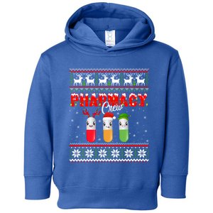 Funny Pharmacy Crew Funny Pills Merry Christmas Ugly Sweater Cute Gift Toddler Hoodie