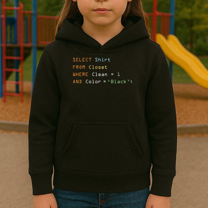 Funny Programming Code Computer Programmer Sql Database Kids Hoodie