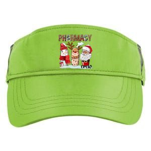 Funny Pharmacy Crew Squad Christmas Matching Holiday Pajama Funny Gift Adult Drive Performance Visor