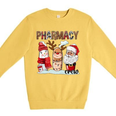 Funny Pharmacy Crew Squad Christmas Matching Holiday Pajama Funny Gift Premium Crewneck Sweatshirt