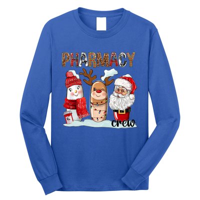 Funny Pharmacy Crew Squad Christmas Matching Holiday Pajama Funny Gift Long Sleeve Shirt