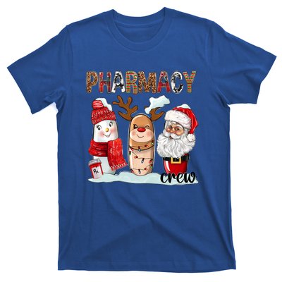 Funny Pharmacy Crew Squad Christmas Matching Holiday Pajama Funny Gift T-Shirt