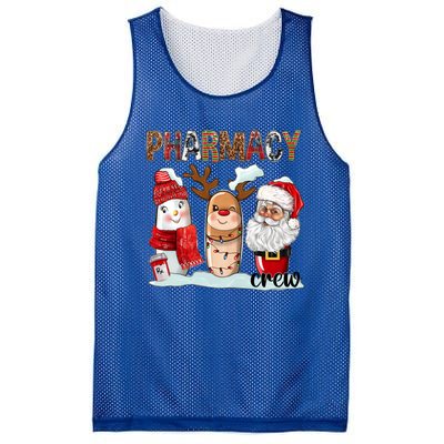 Funny Pharmacy Crew Squad Christmas Matching Holiday Pajama Funny Gift Mesh Reversible Basketball Jersey Tank