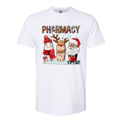 Funny Pharmacy Crew Squad Christmas Matching Holiday Pajama Funny Gift Softstyle CVC T-Shirt