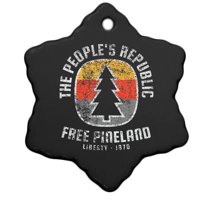 Free Pineland Camping Badge Ceramic Star Ornament