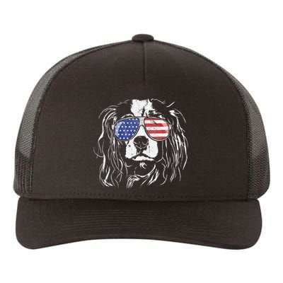 Funny Proud Cavalier King Charles Spaniel Patriotic Dog Yupoong Adult 5-Panel Trucker Hat