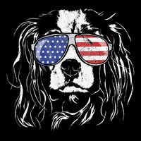 Funny Proud Cavalier King Charles Spaniel Patriotic Dog 7-Panel Snapback Hat