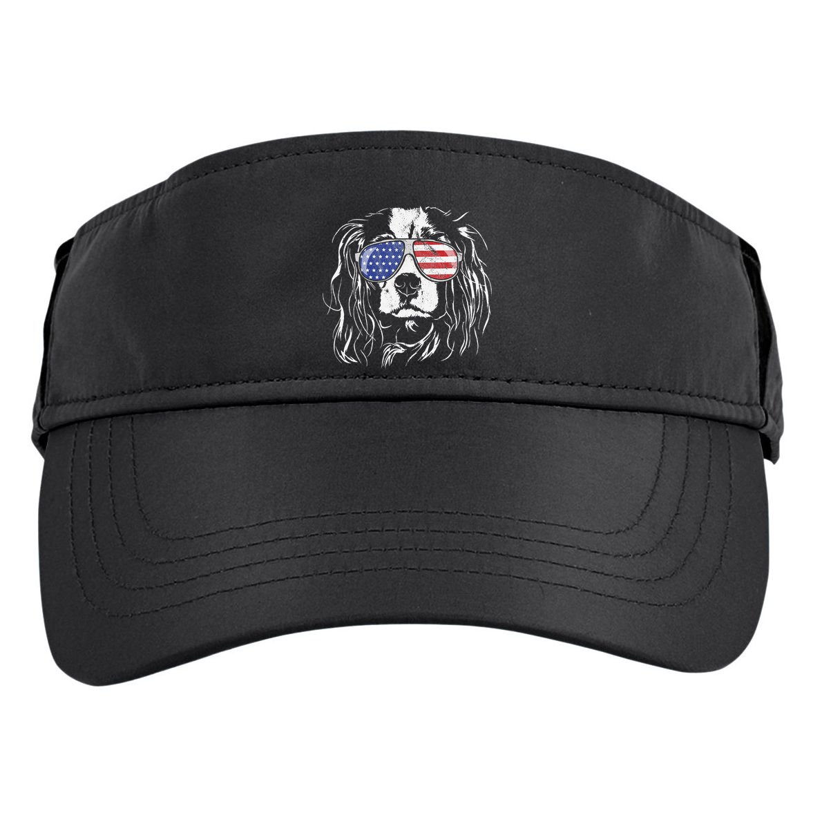 Funny Proud Cavalier King Charles Spaniel Patriotic Dog Adult Drive Performance Visor
