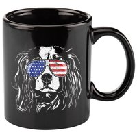 Funny Proud Cavalier King Charles Spaniel Patriotic Dog 11oz C Handle Ceramic Mug