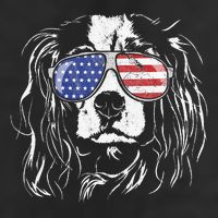 Funny Proud Cavalier King Charles Spaniel Patriotic Dog Golf Towel