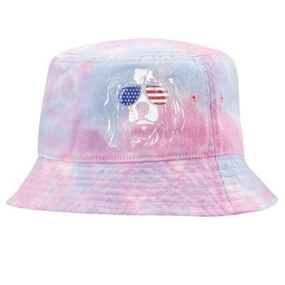 Funny Proud Cavalier King Charles Spaniel Patriotic Dog Tie-Dyed Bucket Hat