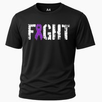 Fight Pancreatic Cancer Military Style Awareness Ribbon Cooling Performance Crew T-Shirt