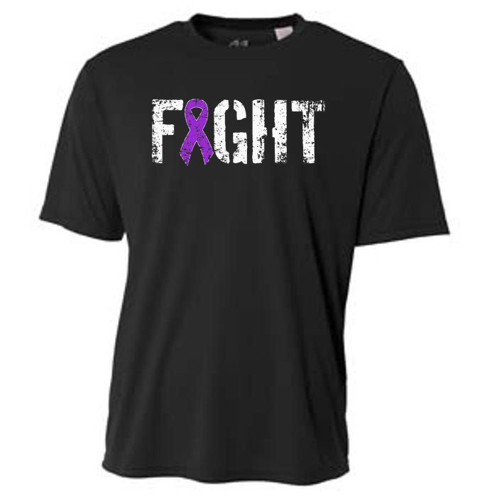 Fight Pancreatic Cancer Military Style Awareness Ribbon Cooling Performance Crew T-Shirt