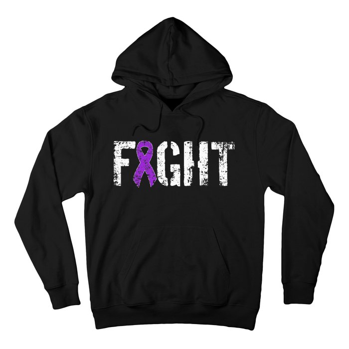 Fight Pancreatic Cancer Military Style Awareness Ribbon Hoodie