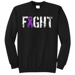 Fight Pancreatic Cancer Military Style Awareness Ribbon Sweatshirt