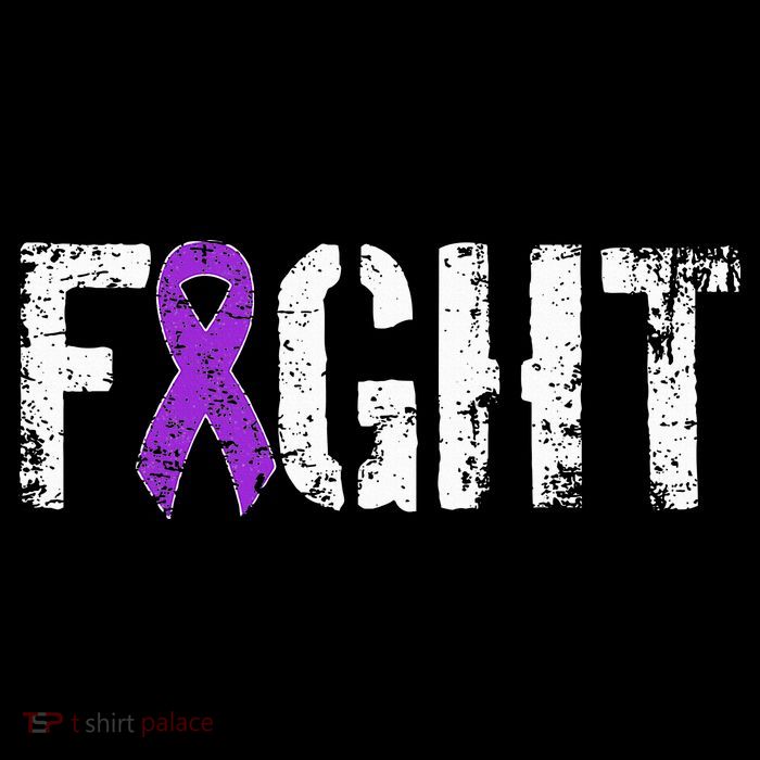 Fight Pancreatic Cancer Military Style Awareness Ribbon T-Shirt