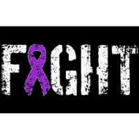 Fight Pancreatic Cancer Military Style Awareness Ribbon Bumper Sticker