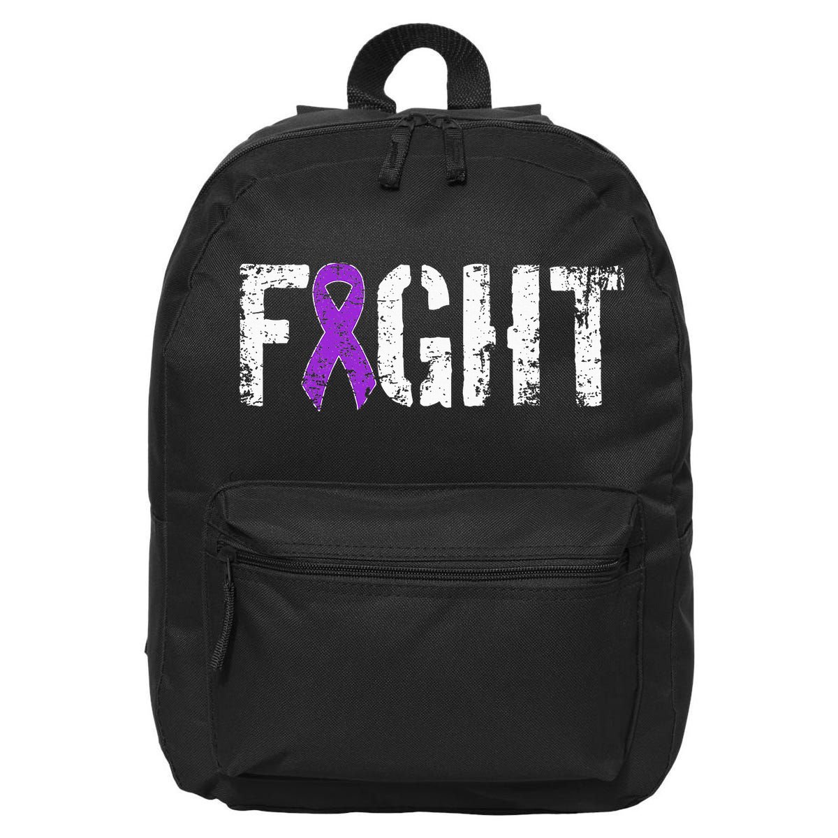 Fight Pancreatic Cancer Military Style Awareness Ribbon 16 in Basic Backpack
