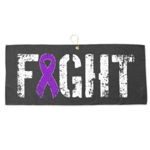 Fight Pancreatic Cancer Military Style Awareness Ribbon Large Microfiber Waffle Golf Towel