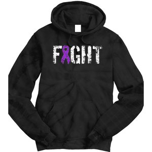 Fight Pancreatic Cancer Military Style Awareness Ribbon Tie Dye Hoodie