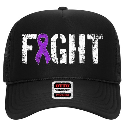 Fight Pancreatic Cancer Military Style Awareness Ribbon Trucker Hat