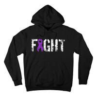 Fight Pancreatic Cancer Military Style Awareness Ribbon Tall Hoodie