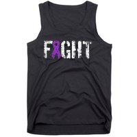 Fight Pancreatic Cancer Military Style Awareness Ribbon Tank Top