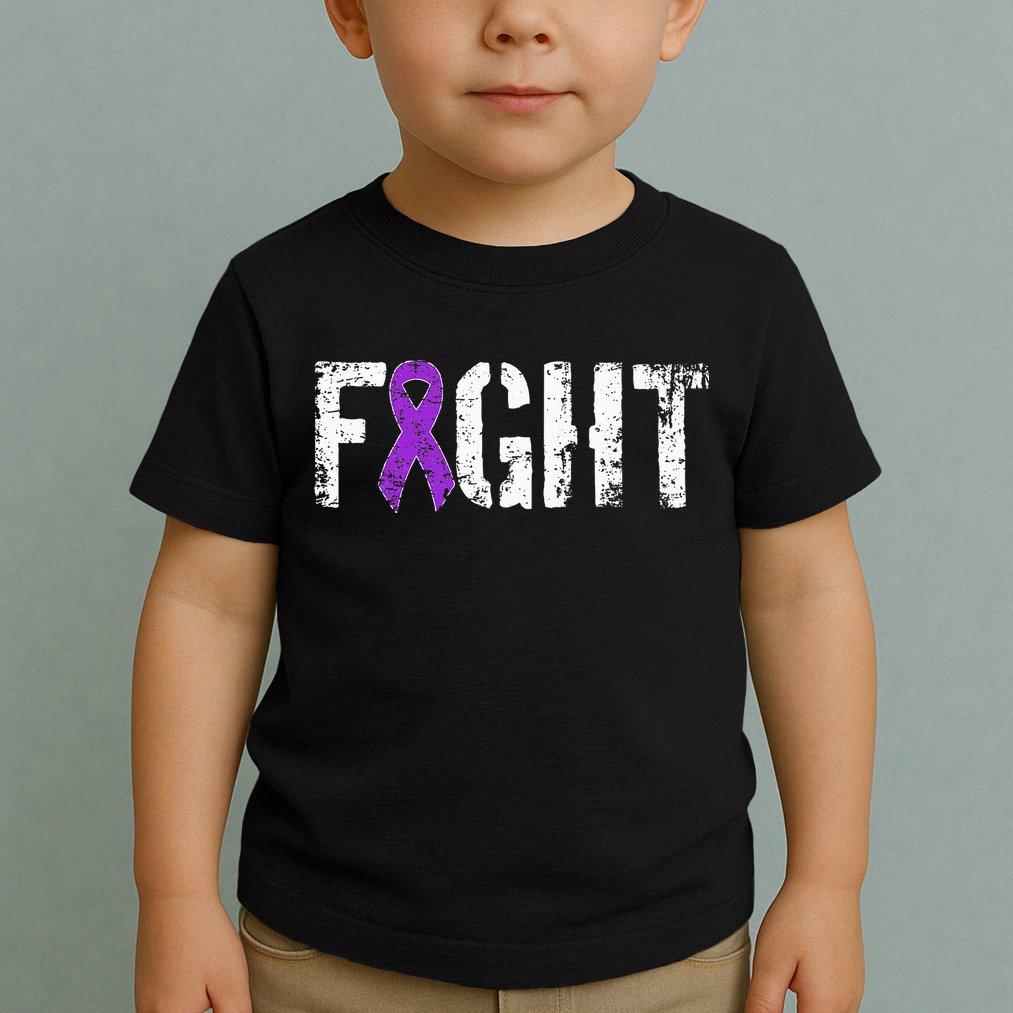 Fight Pancreatic Cancer Military Style Awareness Ribbon Toddler T-Shirt