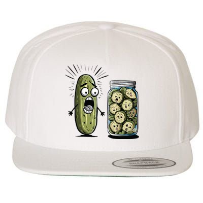 Funny Pickle C Wool Snapback Cap