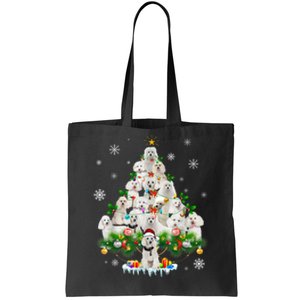 Funny Poodle Christmas Tree Ornament Decor Costume Tote Bag