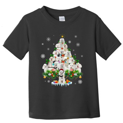 Funny Poodle Christmas Tree Ornament Decor Costume Toddler T-Shirt