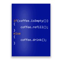 Funny Programmer Coffee Gift For Coders Gift Poster