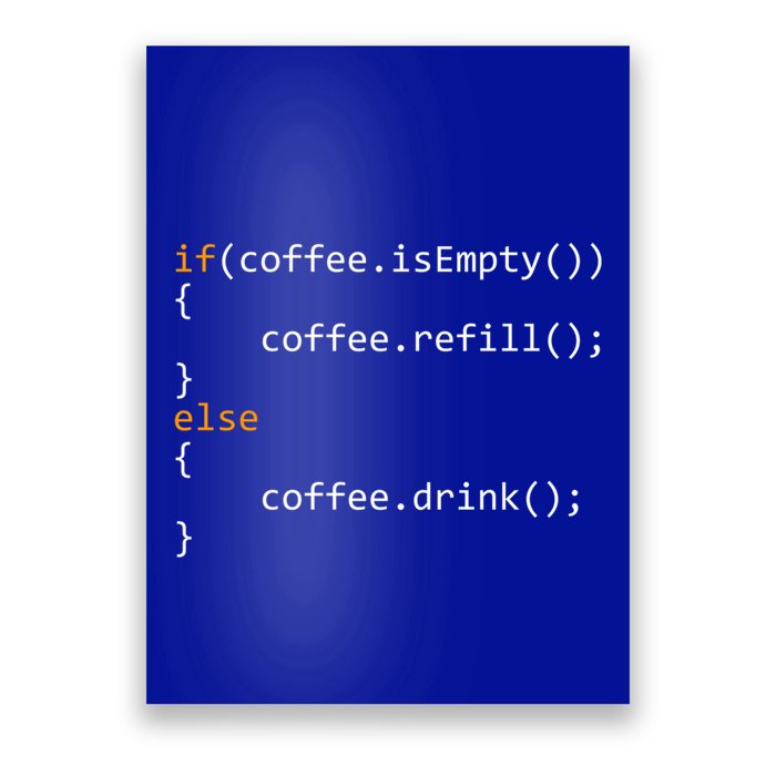 Funny Programmer Coffee Gift For Coders Gift Poster