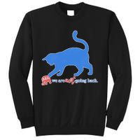 Funny Political Cat Pushing Republican Elephant Sweatshirt