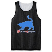 Funny Political Cat Pushing Republican Elephant Mesh Reversible Basketball Jersey Tank