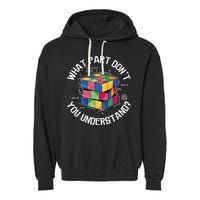 Funny Puzzle Cube Garment-Dyed Fleece Hoodie