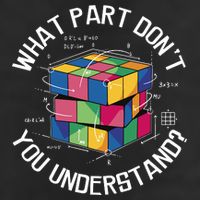 Funny Puzzle Cube Garment-Dyed Fleece Hoodie