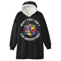 Funny Puzzle Cube Hooded Wearable Blanket