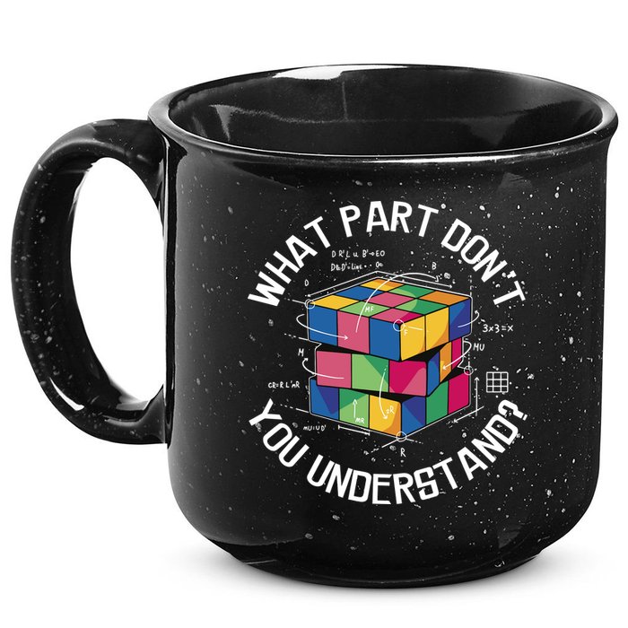 Funny Puzzle Cube 15oz Campfire Ceramic Mug