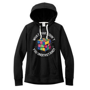 Funny Puzzle Cube Women's Fleece Hoodie