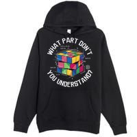 Funny Puzzle Cube Premium Pullover Hoodie