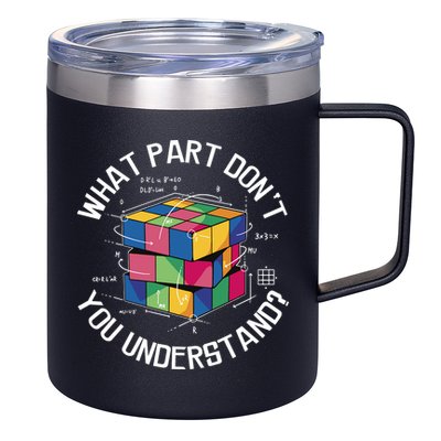 Funny Puzzle Cube 12oz Stainless Steel Coffee Mug
