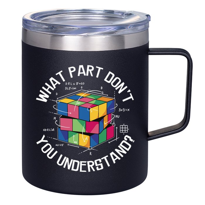 Funny Puzzle Cube 12oz Stainless Steel Coffee Mug