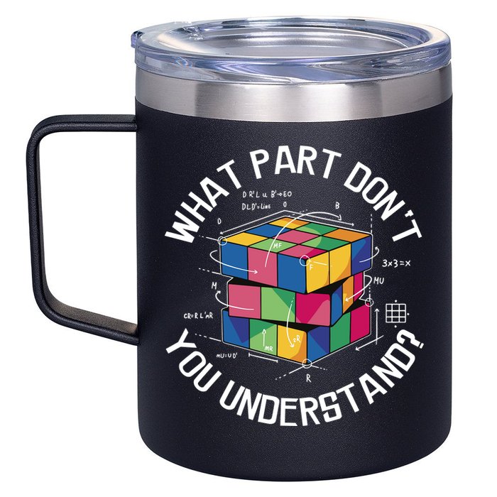 Funny Puzzle Cube 12oz Stainless Steel Coffee Mug