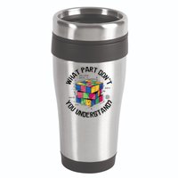 Funny Puzzle Cube 16oz Travel Tumbler