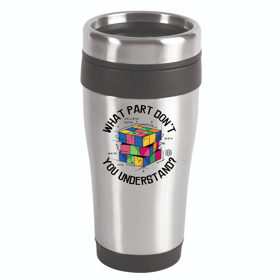 Funny Puzzle Cube 16oz Travel Tumbler
