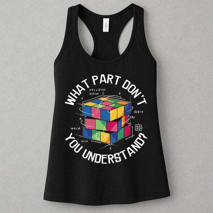 Funny Puzzle Cube Womens Tank Top